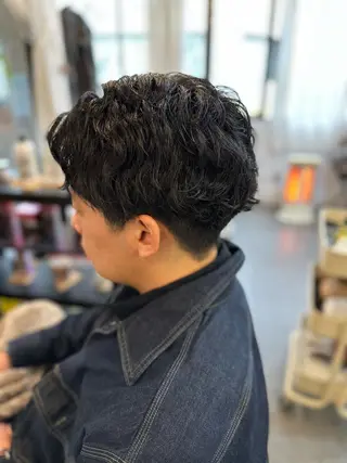 パーマ メンズ 元住吉プランツヘアー ☘️まるやま☘️のヘアスタイル
