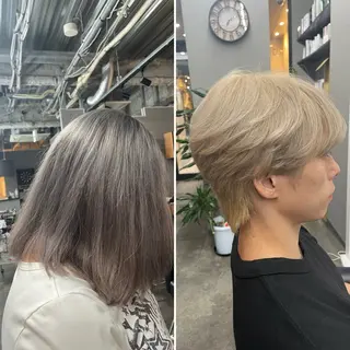 カラー メンズ ⭐️縮毛矯正⭐️ ✨ミラクルクッポ✨のヘアスタイル