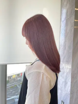 セミロング 店長 MANAMI 艶カラー／骨格ボブのヘアスタイル