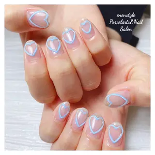 ミディアム ネイル 🐾enen style 🐾のネイルデザイン