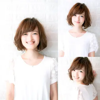 ショート パーマ 髪質改善.縮毛矯正 ×韓国ヘアyukiのヘアスタイル