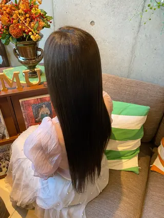 ロング カラー 褒められブリーチ💗 透明感カラー/Saeのヘアスタイル