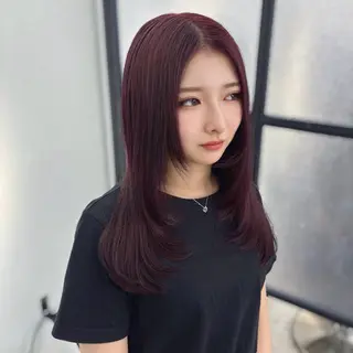 セミロング カラー Ren. 🦋デザインカラーのヘアスタイル