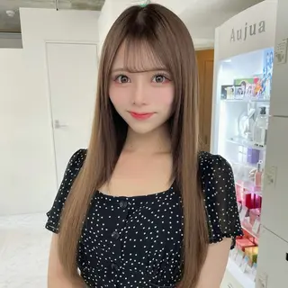 ロング カラー 🔗透明感カラー🔗 エクステ✂️はるちかのヘアスタイル