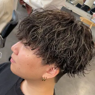 ミディアム カラー ヘアアレンジ メンズ fifth 石川 凪のヘアスタイル