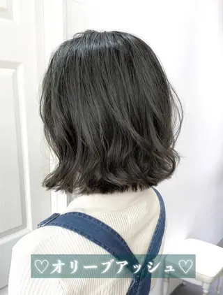 ショート カラー パーマ 韓国ヘア🇰🇷🎀 YURIAのヘアスタイル