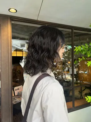 ロング パーマ 韓国好き🇰🇷 美容師MIKUのヘアスタイル