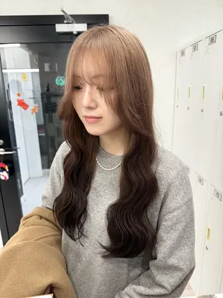 ロング カラー 🧸垢抜けハイトーン 🫧𖤐⡱れんのヘアスタイル