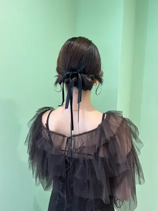 ミディアム 横浜/デザインカラー 個性派ヘアメ/まこのヘアスタイル