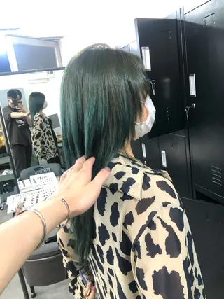 ロング カラー パーマ ヘアアレンジ メンズ キッズ ネイル マツエク・マツパ エビスザキレン/メン ズ/心斎橋🌳のヘアスタイル