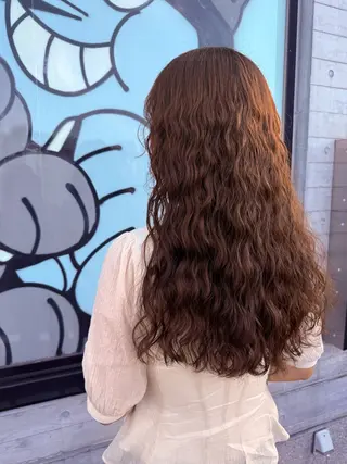 ロング 🌿朝5分でお洒落 パーマスタイル🌿のヘアスタイル