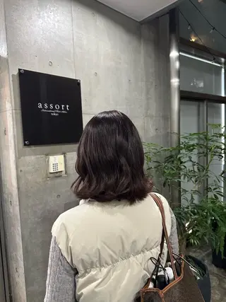 ミディアム カラー 透明感カラー/外苑前 /MIRAI🇰🇷のヘアスタイル