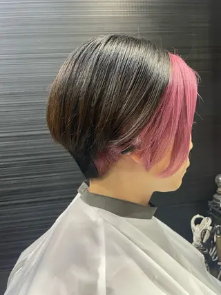 ショート カラー 山本 雅由のヘアスタイル
