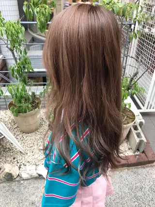 ロング カラー パーマ ヘアアレンジ メンズ キッズ ネイル マツエク・マツパ 神山 昌子のヘアスタイル