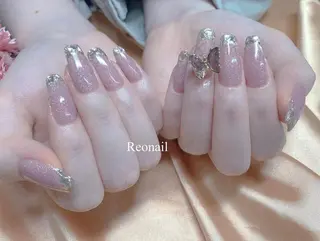 セミロング ネイル Blowe ニュアンスのネイルデザイン