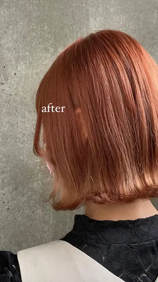 ミディアム カラー もりたみかこ 美容師お休み中のヘアスタイル