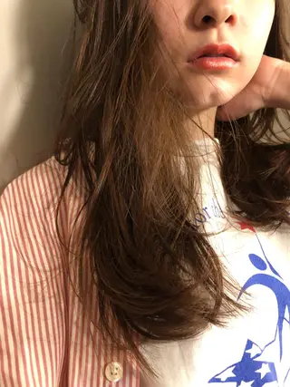 セミロング カラー stylist 杉浦駿生のヘアスタイル