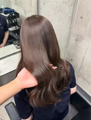 ロング カラー ヘアアレンジ レイヤー/顔周り/ 透明感カラー/ななのヘアスタイル