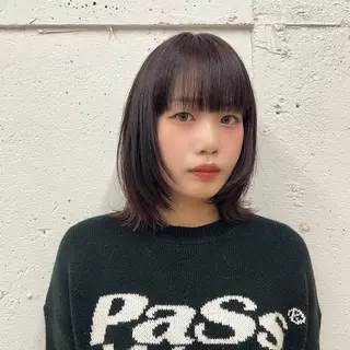ミディアム カラー suzu 🤍 【 grace 】のヘアスタイル