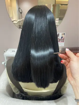 セミロング 🌼縮毛矯正🌼 中野有騎🦕のヘアスタイル