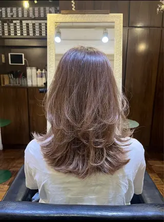 セミロング カラー KANUMA SHUTAのヘアスタイル