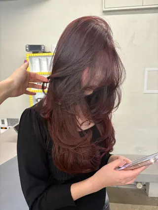 ロング カラー Saki/レイヤー/ 柔らかカラーのヘアスタイル