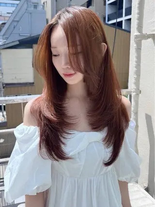 セミロング 橋本 もっさんのヘアスタイル
