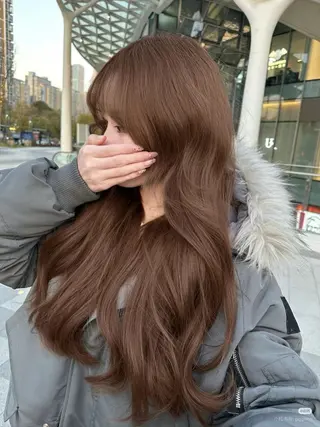 ロング カラー 💕мei 透明感カラー💕のヘアスタイル