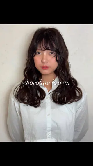 セミロング カラー 透明感/レイヤー/ Wカラー/ほのか🍪のヘアスタイル