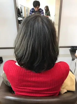 カラー 豊中駅3分eha レッスンモデルのヘアスタイル