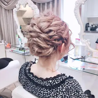ミディアム カラー ヘアアレンジ ✨韓国風ヘア/艶髪 カラー✨yumeのヘアスタイル
