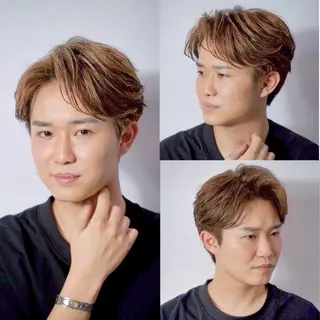 ミディアム 千葉 翔太のヘアスタイル