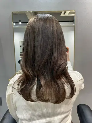 セミロング カラー 【表参道】Ruri デジタルパーマのヘアスタイル