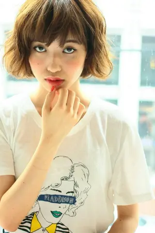 ショート ミディアム パーマ カラー ヘアアレンジ iplus　眉毛と まつげパーマ専門店のマツエク・マツパデザイン