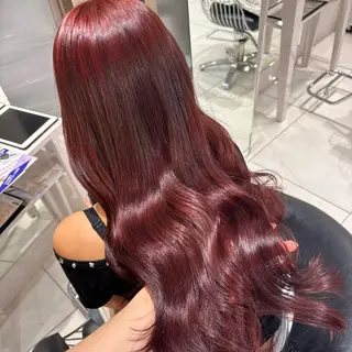 ロング カラー ⟡.·Fuka/ ヘアメ🎀暖色カラーのヘアスタイル