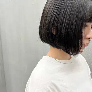 ショート カラー 🌱小顔魅せショート 髪質改善カラー/泉綺のヘアスタイル