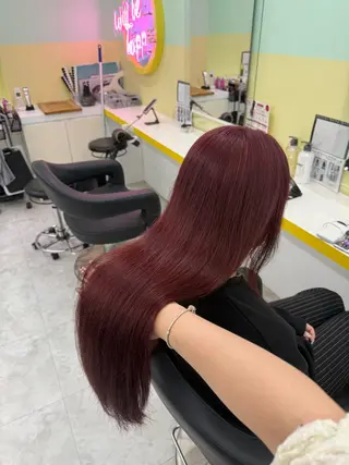 ロング カラー 🧸レイヤー× ベージュ🥯カホ🍯のヘアスタイル