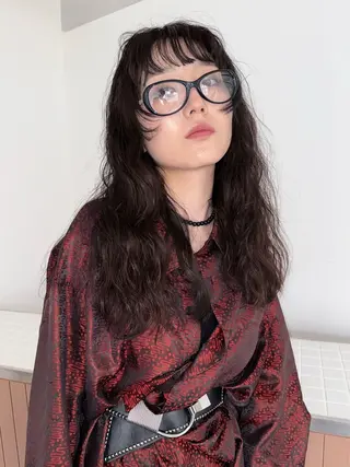 ロング パーマ 宮嶋 蓮のヘアスタイル