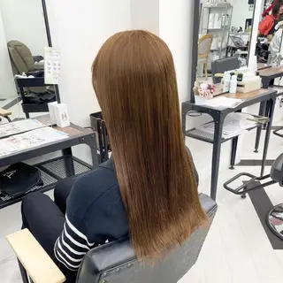 ロング カラー パーマ ヘアアレンジ メンズ mona/ ストレートスタイル✨のヘアスタイル