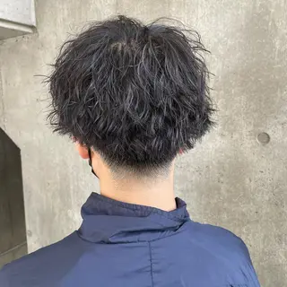 パーマ メンズ もりたみかこ 美容師お休み中のヘアスタイル