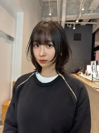 ミディアム 小佐田 航平のヘアスタイル