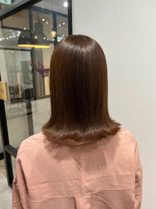 ミディアム 艶カラー推し! なかはらあかりのヘアスタイル