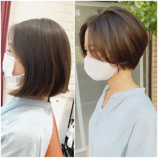 ショート カラー 大人女性ショート専門 tomodaのヘアスタイル