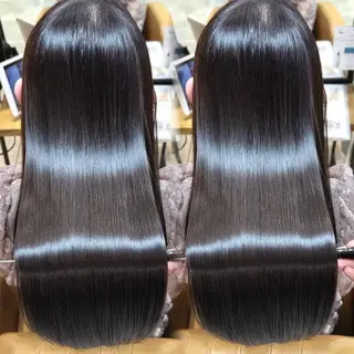 ロング 髪質改善/縮毛矯正/ レイヤーカットななこのヘアスタイル