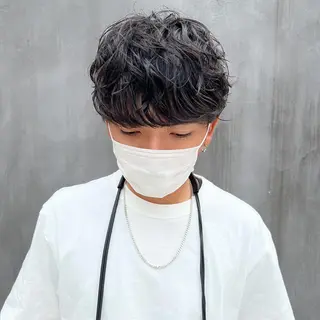 パーマ メンズ マンツーマン×半個室 まちだきょうすけのヘアスタイル