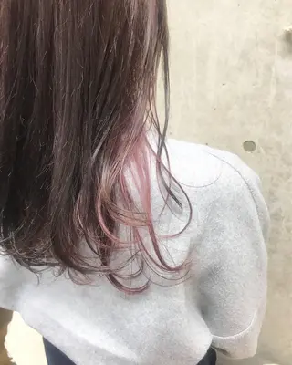 セミロング カラー ヘアアレンジ Satsuki ✂︎♡のヘアスタイル