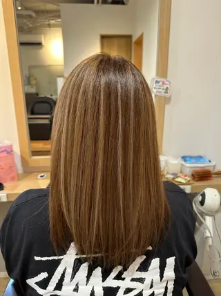 ロング カラー 石井 寛司のヘアスタイル