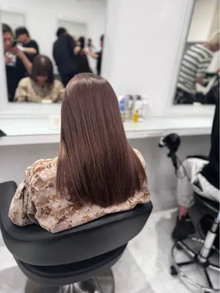 ロング カラー ヘアアレンジ 透け上品ハイトーン 職人ゆうと🤍のヘアスタイル