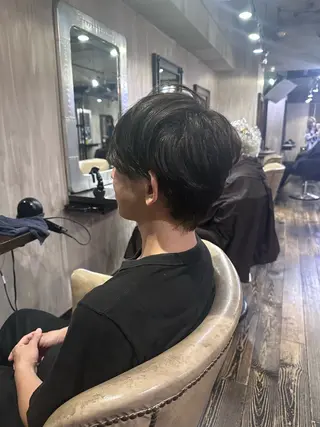ショート カラー メンズ 🩵メンズショート✨ パーマスタイル みくのヘアスタイル