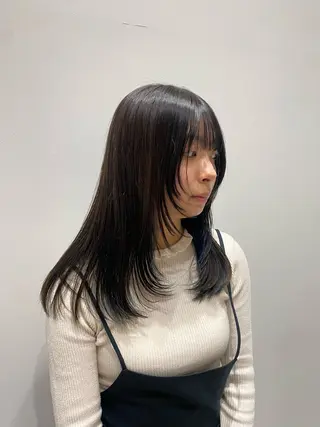セミロング カラー mina🪐立川駅/ 無料ショートカットのヘアスタイル